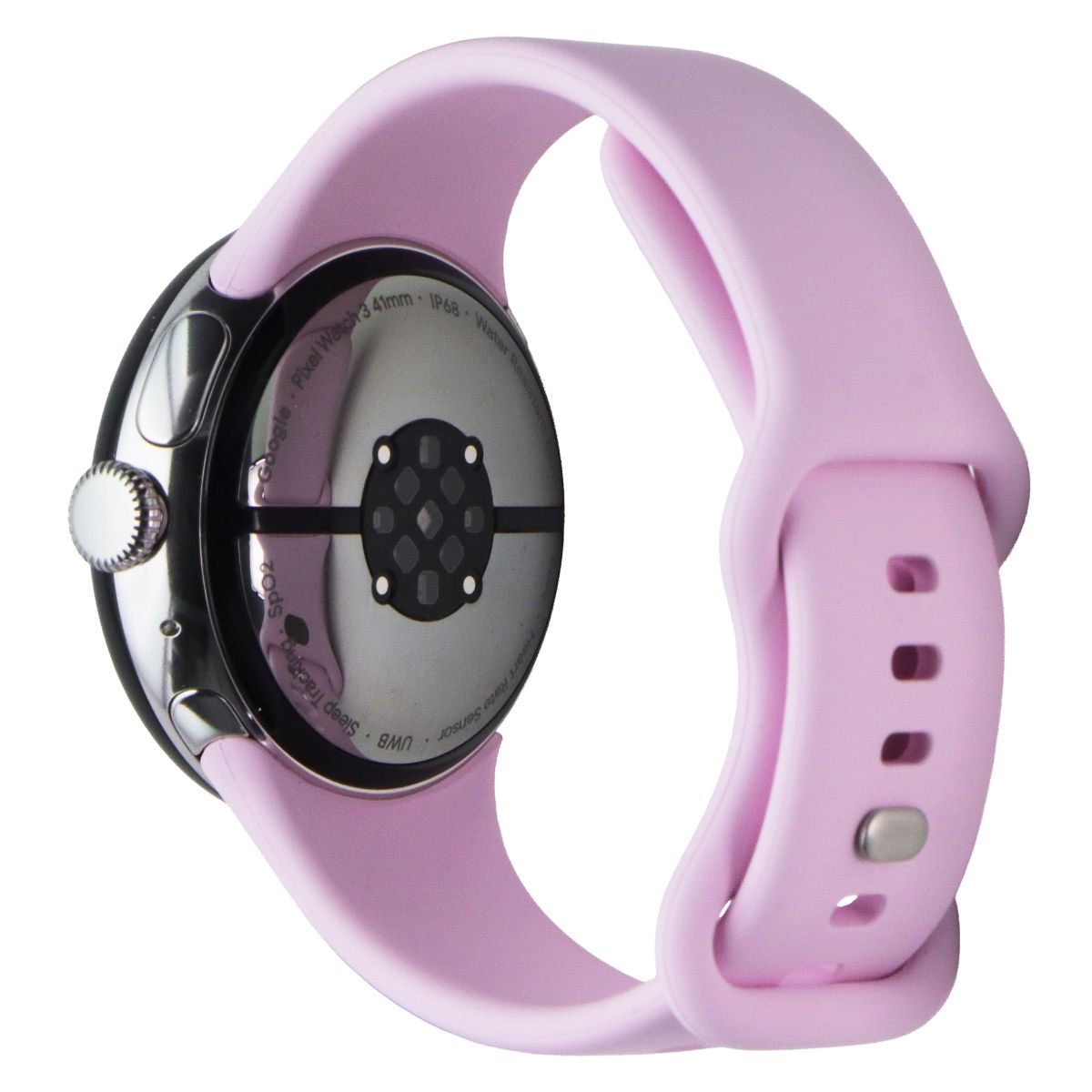 Google Pixel Watch 3 (41mm) LTE + WiFi (GBDU9) - Silver / Rose Quartz Sport Band