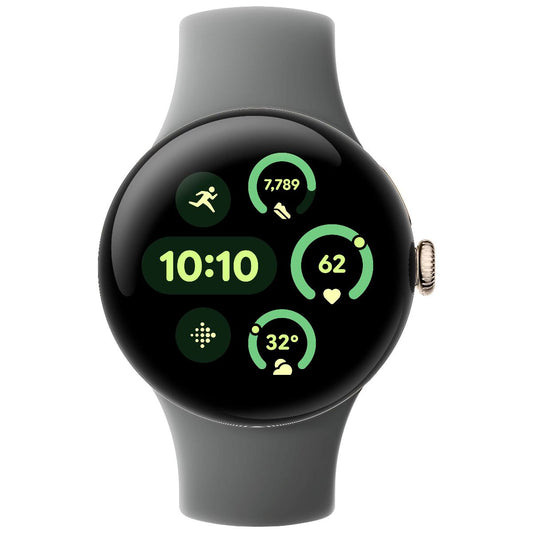 Google Pixel Watch 3 (41mm) Smartwatch (Wi-Fi Only) - Gold Aluminum/Hazel Band Smart Watches Google - Simple Cell Bulk Wholesale Pricing - USA Seller