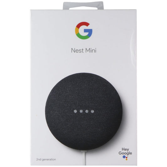 Google Nest Mini (2nd Gen) Smart Speaker with Google Assistant - Charcoal iPod, Audio Player Accessories - Audio Docks & Mini Speakers Google    - Simple Cell Bulk Wholesale Pricing - USA Seller