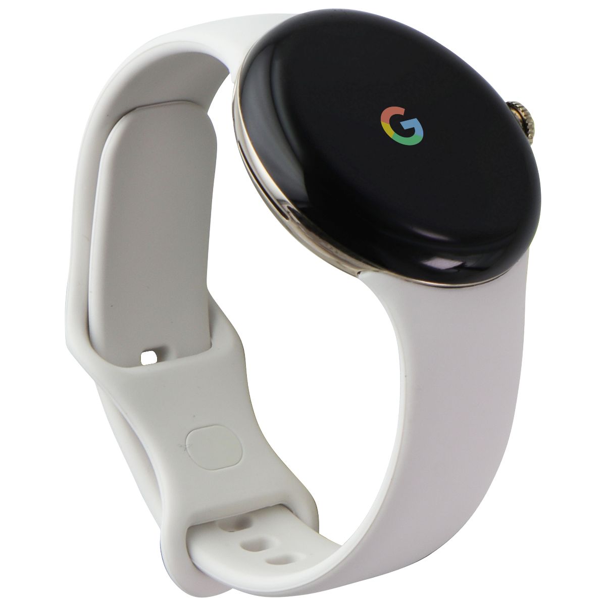 Google Pixel Watch (1st Gen) Smartwatch (GQF4C) Wi-Fi - Gold Case/White Band Smart Watches Google - Simple Cell Bulk Wholesale Pricing - USA Seller