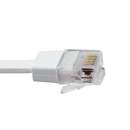 Google 6 Foot Ethernet Cable RJ45 Gigabit Flat Network Cord - White (E321011)