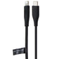 GoTo (4-Foot) Charging Cable with USB-C to 8-Pin Connectors for Apple - Black Cell Phone - Cables & Adapters GoTo - Simple Cell Bulk Wholesale Pricing - USA Seller