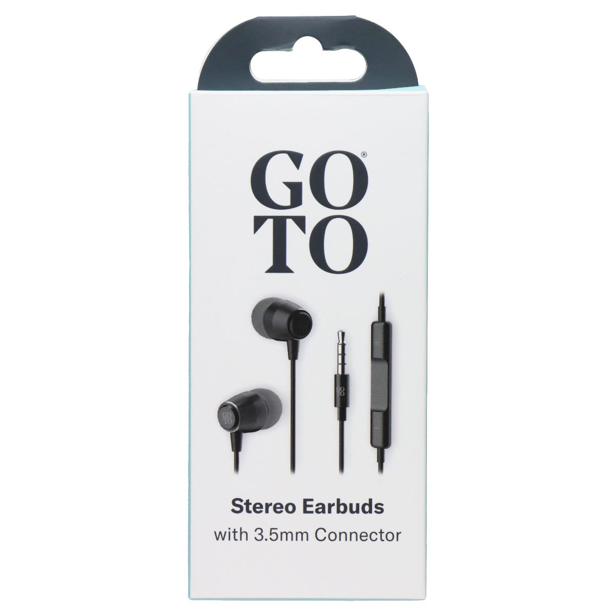 GoTo Stereo Earbuds with 3.5mm Connector - Black