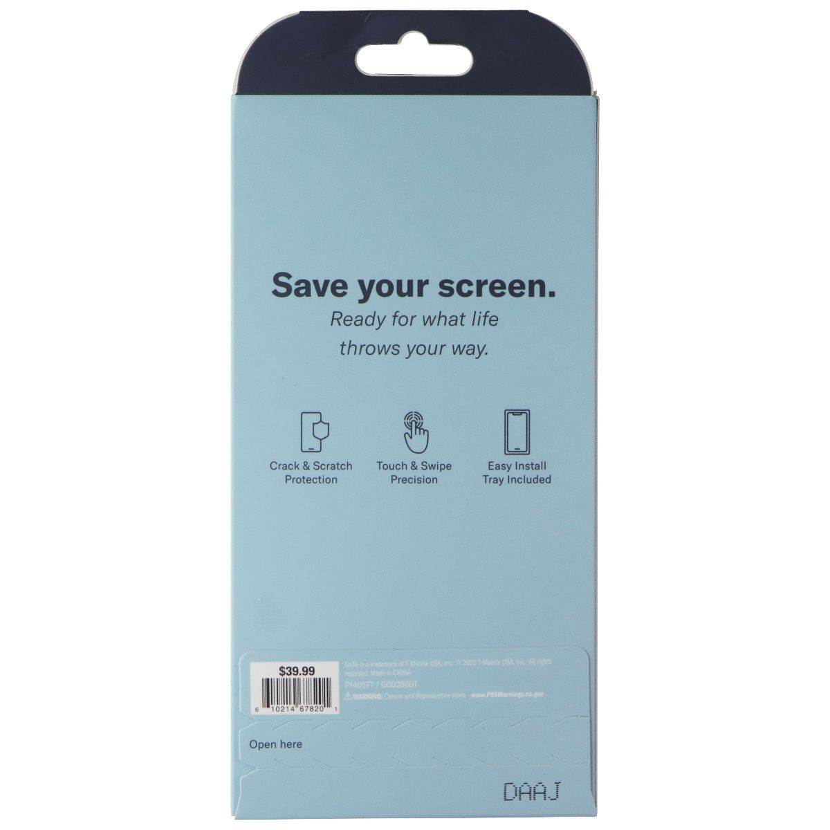 GoTo Tempered Glass Screen Protector for Motorola Moto G 5G (2023) Cell Phone - Screen Protectors GoTo - Simple Cell Bulk Wholesale Pricing - USA Seller