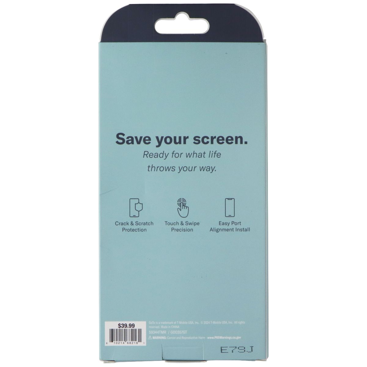 GoTo Tempered Glass Screen Protector for Apple iPhone 16 Pro Max Cell Phone - Screen Protectors GoTo - Simple Cell Bulk Wholesale Pricing - USA Seller