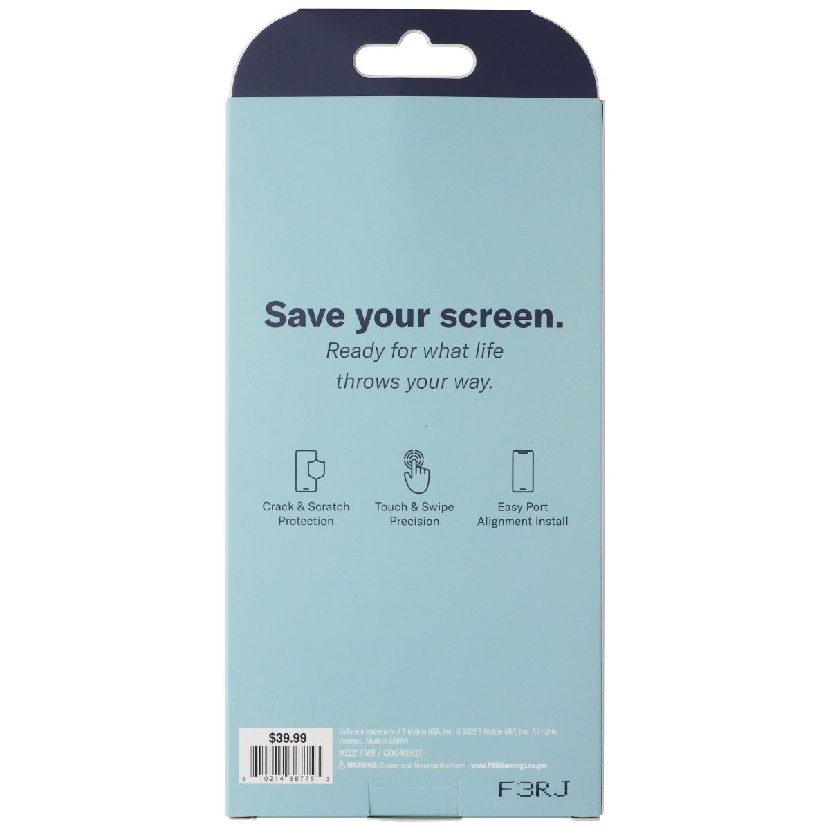 GoTo Tempered Glass Screen Protector w/Easy Install for Samsung Galaxy S25 Edge