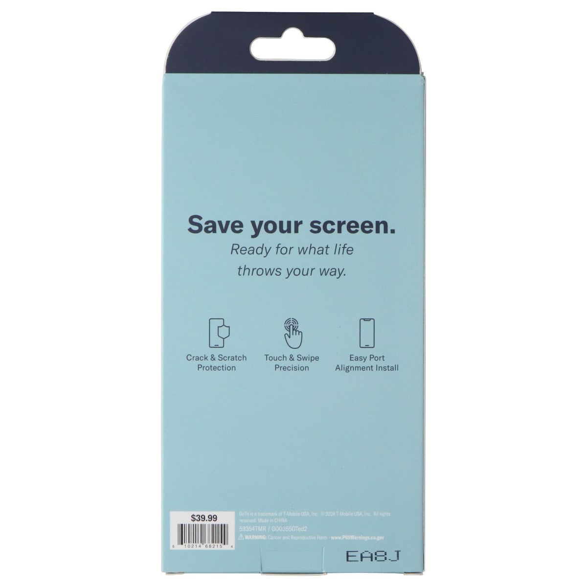 GoTo Tempered Glass Screen Protector for Apple iPhone 16 Pro Cell Phone - Screen Protectors GoTo - Simple Cell Bulk Wholesale Pricing - USA Seller