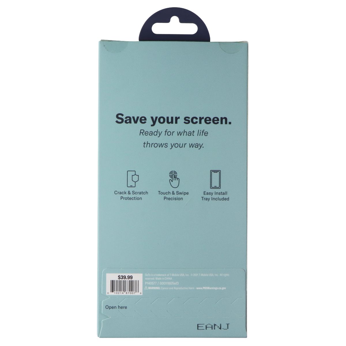 GoTo Tempered Glass Screen Protector for Apple iPhone 12 / 12 Pro Cell Phone - Screen Protectors GoTo - Simple Cell Bulk Wholesale Pricing - USA Seller