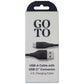 GoTo (4-Foot) Charging Cable with USB-A to USB-C Connectors - Black Cell Phone - Cables & Adapters GoTo - Simple Cell Bulk Wholesale Pricing - USA Seller