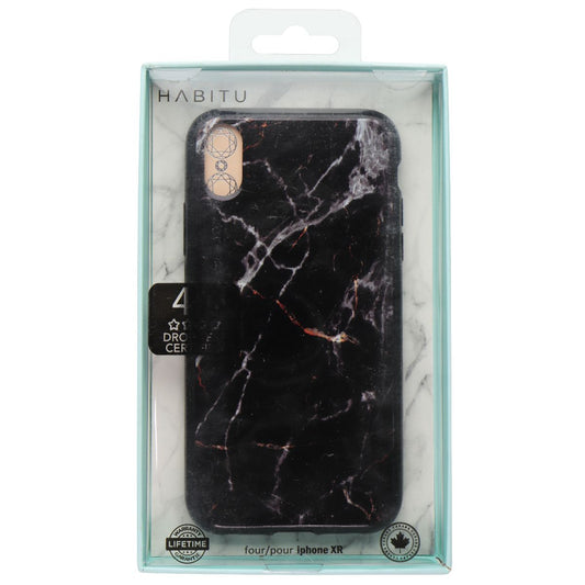 HABITU Slim Shell Case for Apple iPhone XR - Black Marble