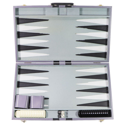 John N. Hansen Classic Game Collection 21-inch Backgammon - Gray *Missing 1 Dice Toys & Hobbies - Other Games John N. Hansen Co. - Simple Cell Bulk Wholesale Pricing - USA Seller