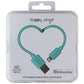 Happy Plugs (2M) 8-Pin to USB Charge/Sync Cable for Apple Devices - Turquoise