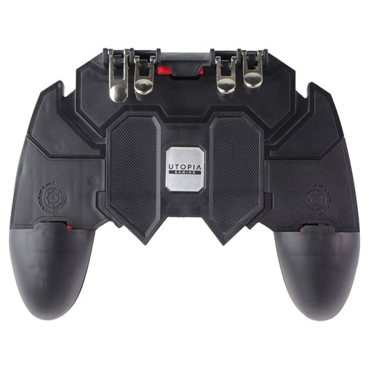 Utopia Gaming 4-Trigger Mobile Gaming Controller for Smartphones - Black Gaming/Console - Controllers & Attachments Helix - Simple Cell Bulk Wholesale Pricing - USA Seller