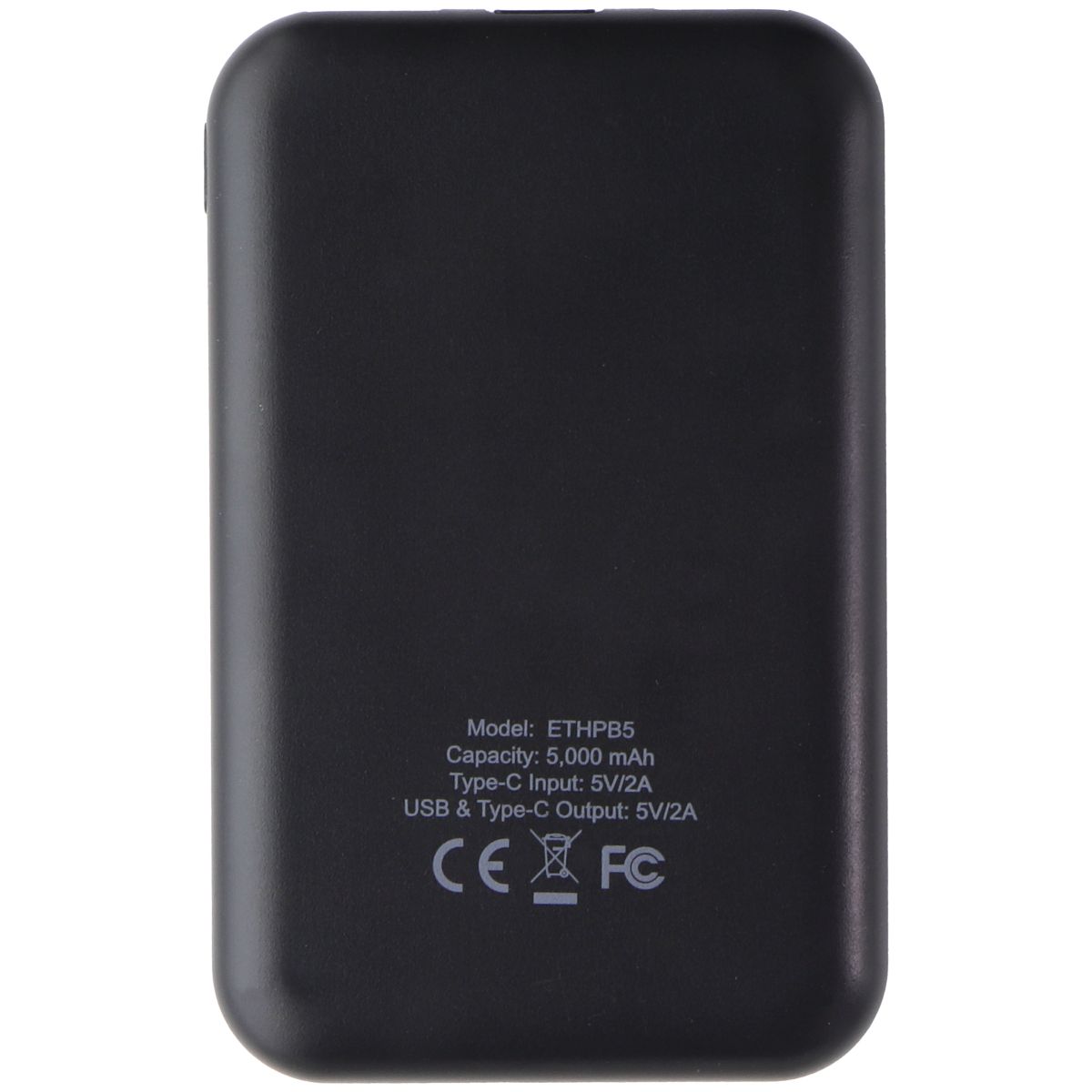 Helix 5,000 mAh Power Bank with Dual USB-A Ports & USB-C - Black Cell Phone - Chargers & Cradles Helix - Simple Cell Bulk Wholesale Pricing - USA Seller