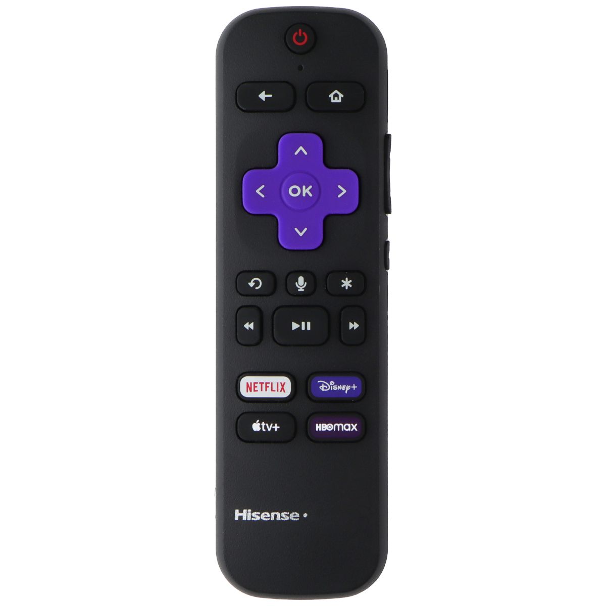 Hisense Remote Control (RC-FA5) w/ Netflix/Disney+/AppleTV+/HBOMax Keys  - Black
