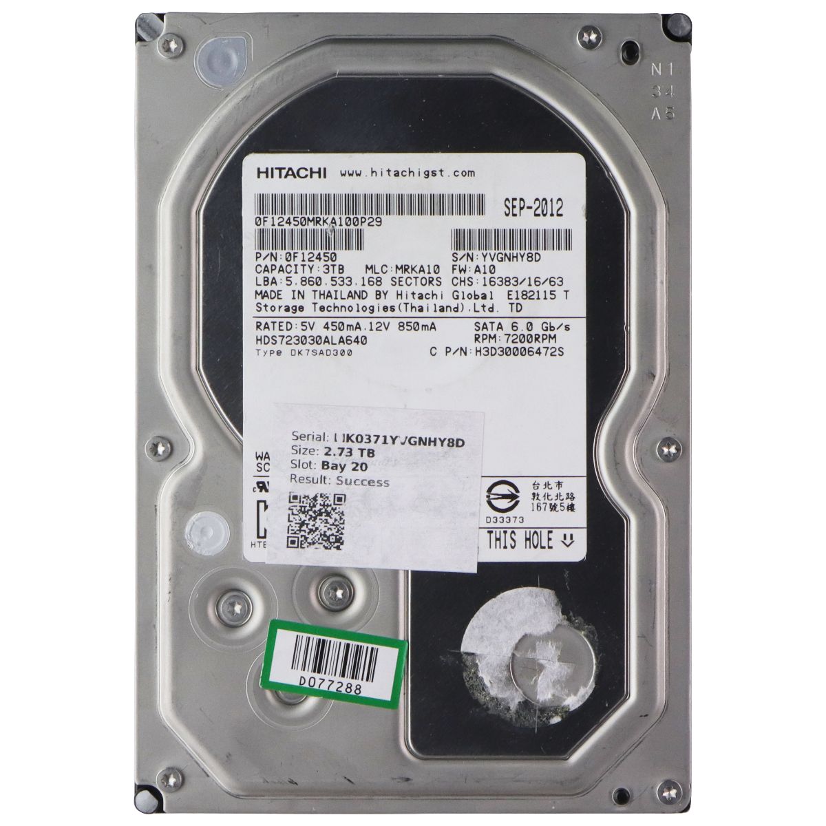 Hitachi Deskstar 7K3000 SATA-III Internal Hard Drive HDD (HDS723030ALA640)