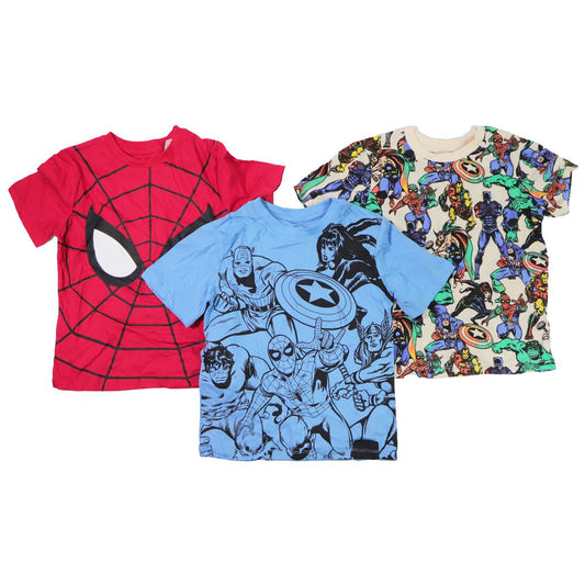 H&M 3-Pack Printed T-Shirts for Toddlers - Size 5T/6 - Marvel (Red/Blue/White) Other Sporting Goods H&M - Simple Cell Bulk Wholesale Pricing - USA Seller