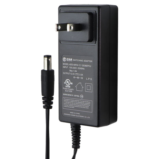 Hoioto (12V/3.0A) AC Switching Power Supply Adapter - Black (ADS-40FSI-12)