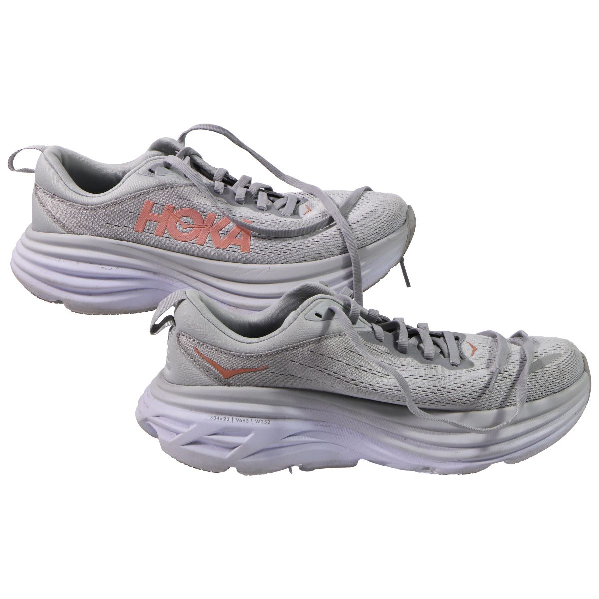Hoka Bondi 8 Max Cushioned Running Shoe for Women - 8B - Harbor Mist/Lunar Rock Other Sporting Goods Hoka - Simple Cell Bulk Wholesale Pricing - USA Seller