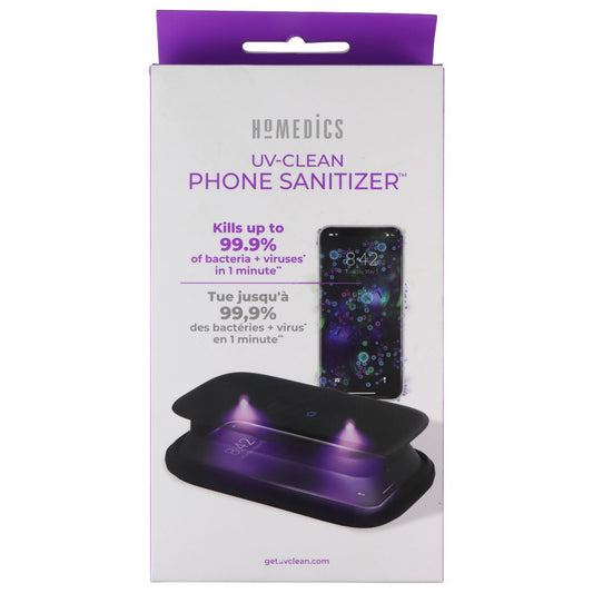 HoMedics UV-Clean Phone Sanitizer - Black (SAN-PH100-BK-EF) Cell Phone - Other Accessories Homedics - Simple Cell Bulk Wholesale Pricing - USA Seller