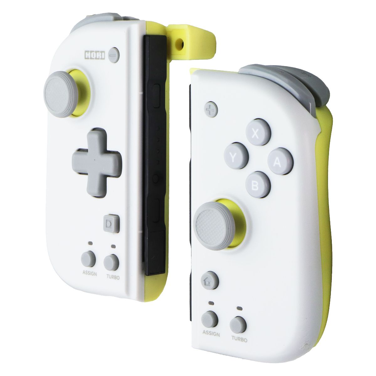 HORI Split Pad Pro Compact Controller for Nintendo Switch - Light Gray/Yellow Gaming/Console - Controllers & Attachments Hori - Simple Cell Bulk Wholesale Pricing - USA Seller