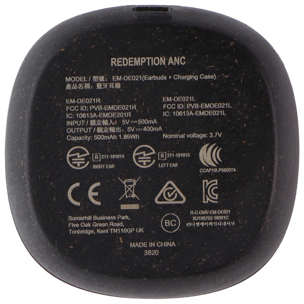 House of Marley Redemption ANC (EM-DE021-SBA) In-Ear Earbuds - Black Portable Audio - Headphones House Of Marley    - Simple Cell Bulk Wholesale Pricing - USA Seller