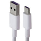 Huawei 3.3 Foot 5A SuperCharge USB-A to USB-C Charging Cable - White Cell Phone - Cables & Adapters Huawei - Simple Cell Bulk Wholesale Pricing - USA Seller