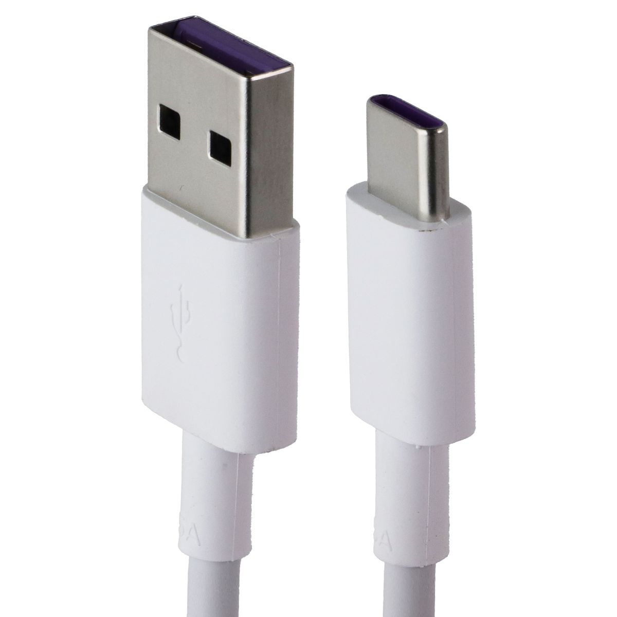 Huawei 3.3 Foot 5A SuperCharge USB-A to USB-C Charging Cable - White Cell Phone - Cables & Adapters Huawei - Simple Cell Bulk Wholesale Pricing - USA Seller