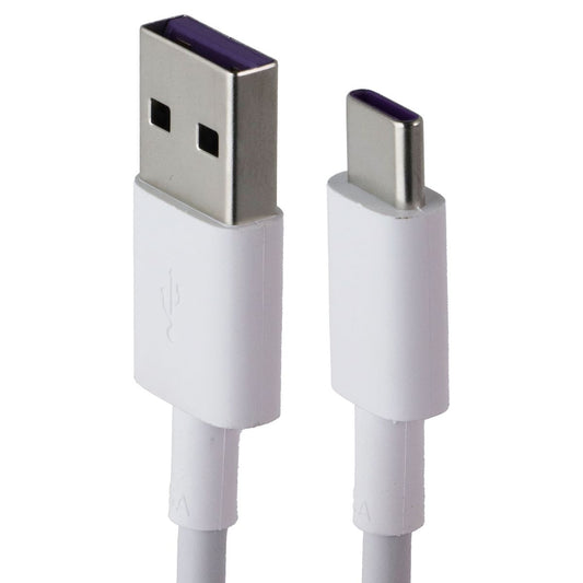 Huawei 3.3 Foot 5A SuperCharge USB-A to USB-C Charging Cable - White Cell Phone - Cables & Adapters Huawei - Simple Cell Bulk Wholesale Pricing - USA Seller