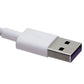 Huawei 3.3 Foot 5A SuperCharge USB-A to USB-C Charging Cable - White Cell Phone - Cables & Adapters Huawei - Simple Cell Bulk Wholesale Pricing - USA Seller