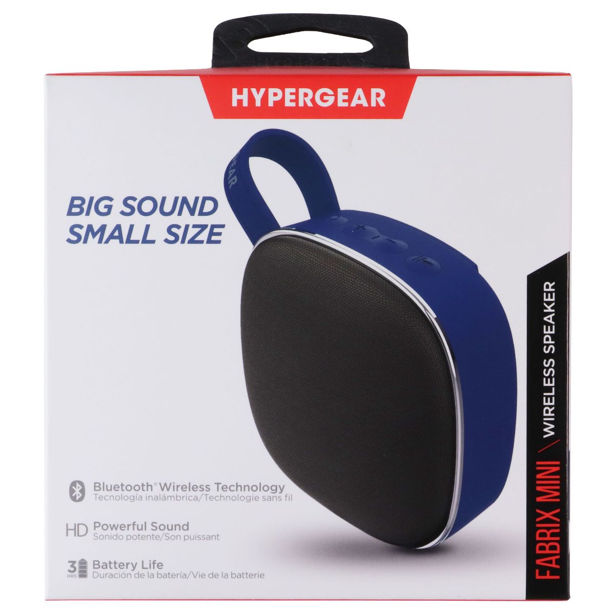 HyperGear Fabrix Mini Bluetooth Wireless Speaker - Blue iPod, Audio Player Accessories - Audio Docks & Mini Speakers HyperGear - Simple Cell Bulk Wholesale Pricing - USA Seller