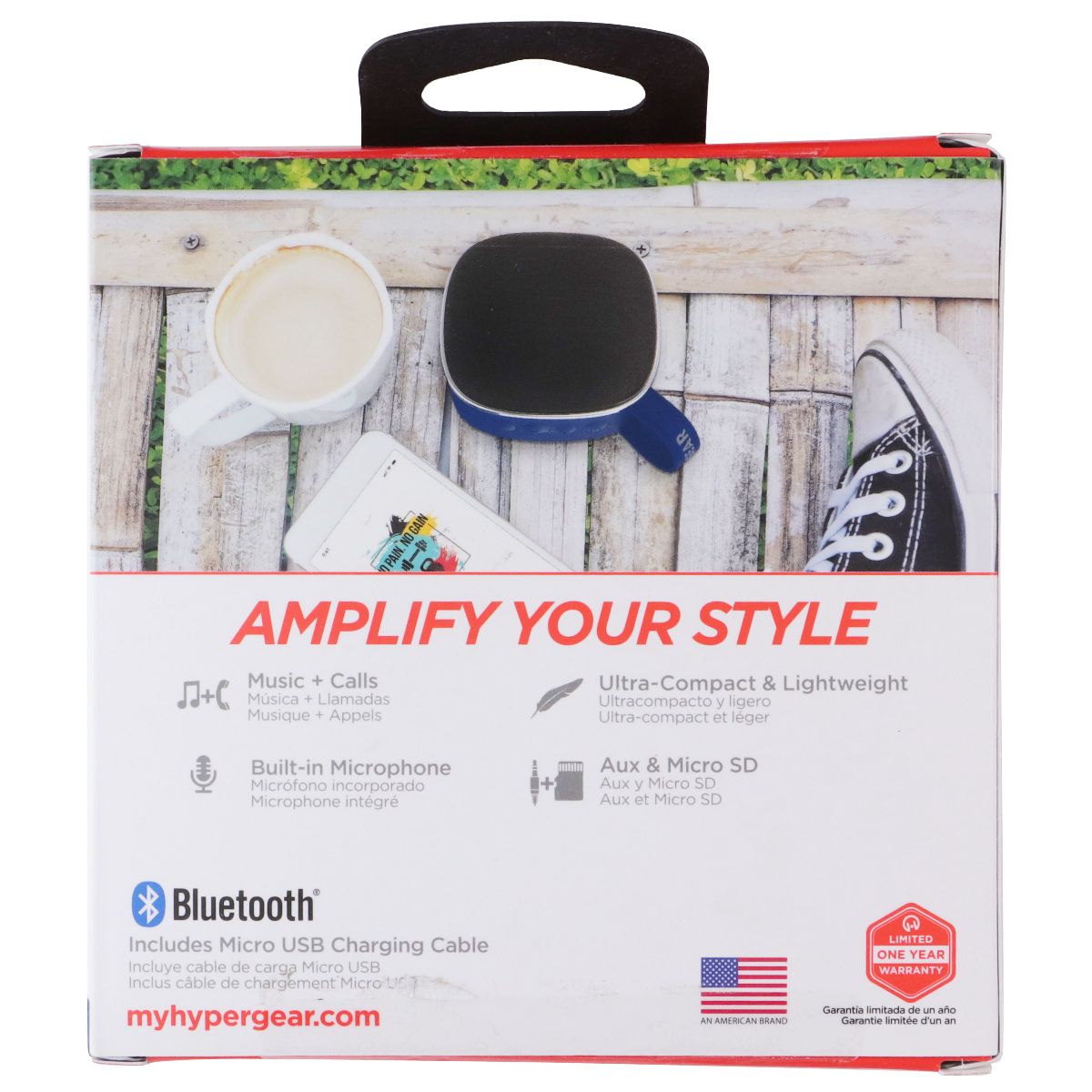 HyperGear Fabrix Mini Bluetooth Wireless Speaker - Blue iPod, Audio Player Accessories - Audio Docks & Mini Speakers HyperGear - Simple Cell Bulk Wholesale Pricing - USA Seller