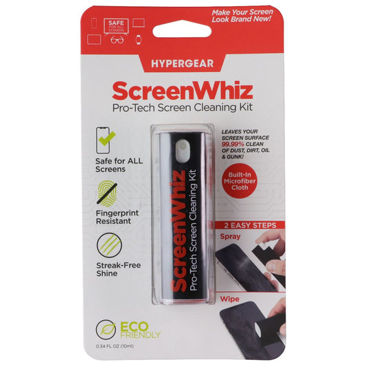 HyperGear ScreenWhiz 2-in-1 Pro-Tech Screen Cleaning Kit (15553) Digital Camera - Cleaning Equipment & Kits HyperGear - Simple Cell Bulk Wholesale Pricing - USA Seller