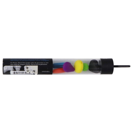 iDBeads Charger Cable Identification Beads - Neon (1410-001) Computer/Network - Cable Ties & Organizers iDBeads - Simple Cell Bulk Wholesale Pricing - USA Seller