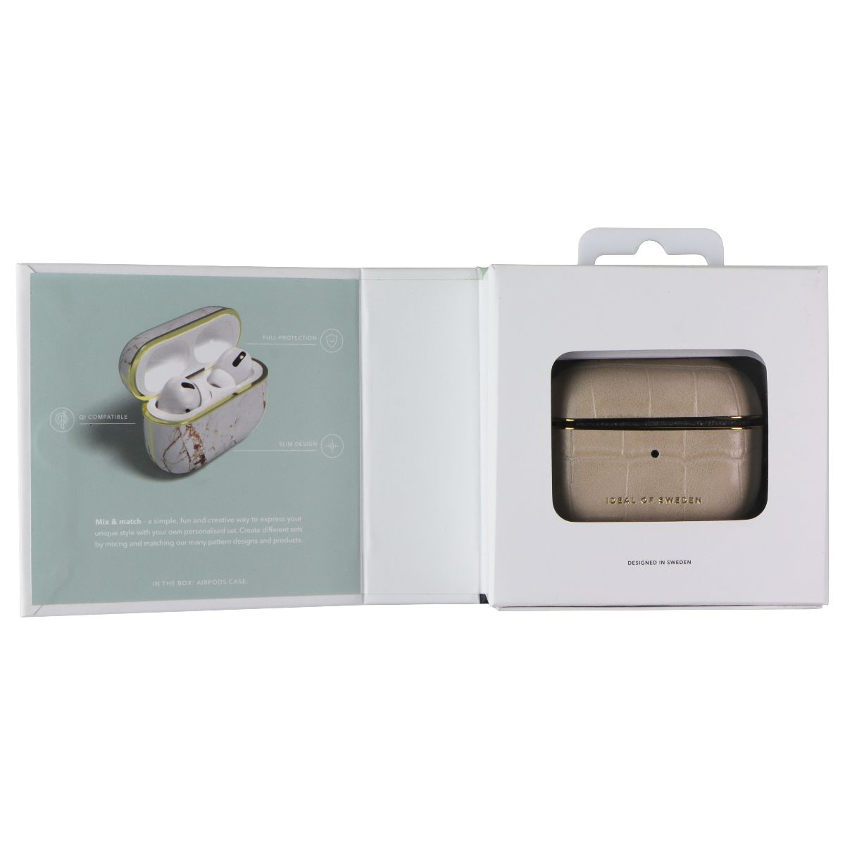 IDEAL OF SWEDEN Printed Case for Apple AirPods Pro 2 / Pro 1 - Caramel Croco iPod, Audio Player Accessories - Cases, Covers & Skins iDeal of Sweden - Simple Cell Bulk Wholesale Pricing - USA Seller