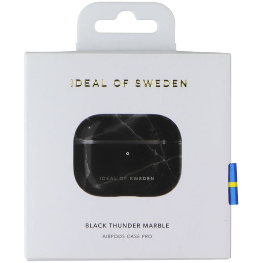 IDEAL OF SWEDEN Printed Case for Apple AirPods Pro 2/1- Black Thunder Marble