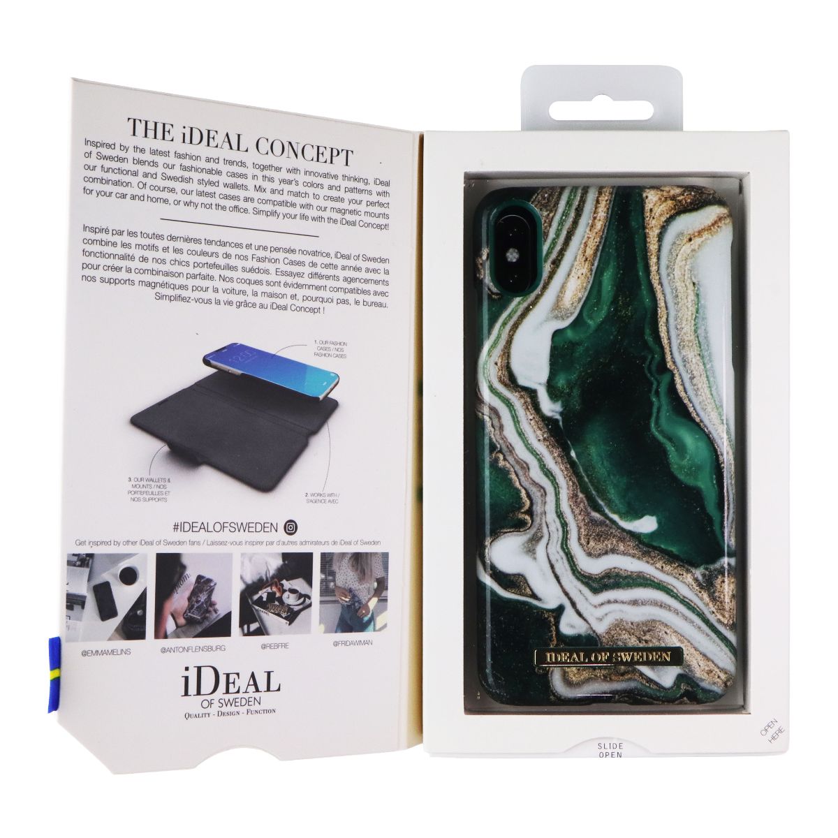 Ideal of Sweden Case for Apple iPhone XS Max - Golden Jade Marble Cell Phone - Cases, Covers & Skins iDeal of Sweden - Simple Cell Bulk Wholesale Pricing - USA Seller