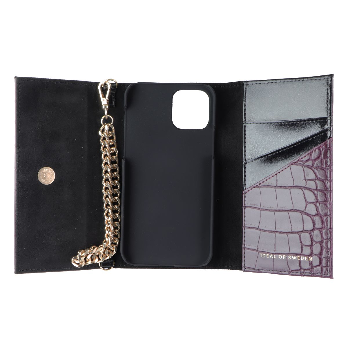 iDeal of Sweden Studio Clutch Wallet Case for Apple iPhone 12/12 Pro - Plum Cell Phone - Cases, Covers & Skins iDeal of Sweden - Simple Cell Bulk Wholesale Pricing - USA Seller
