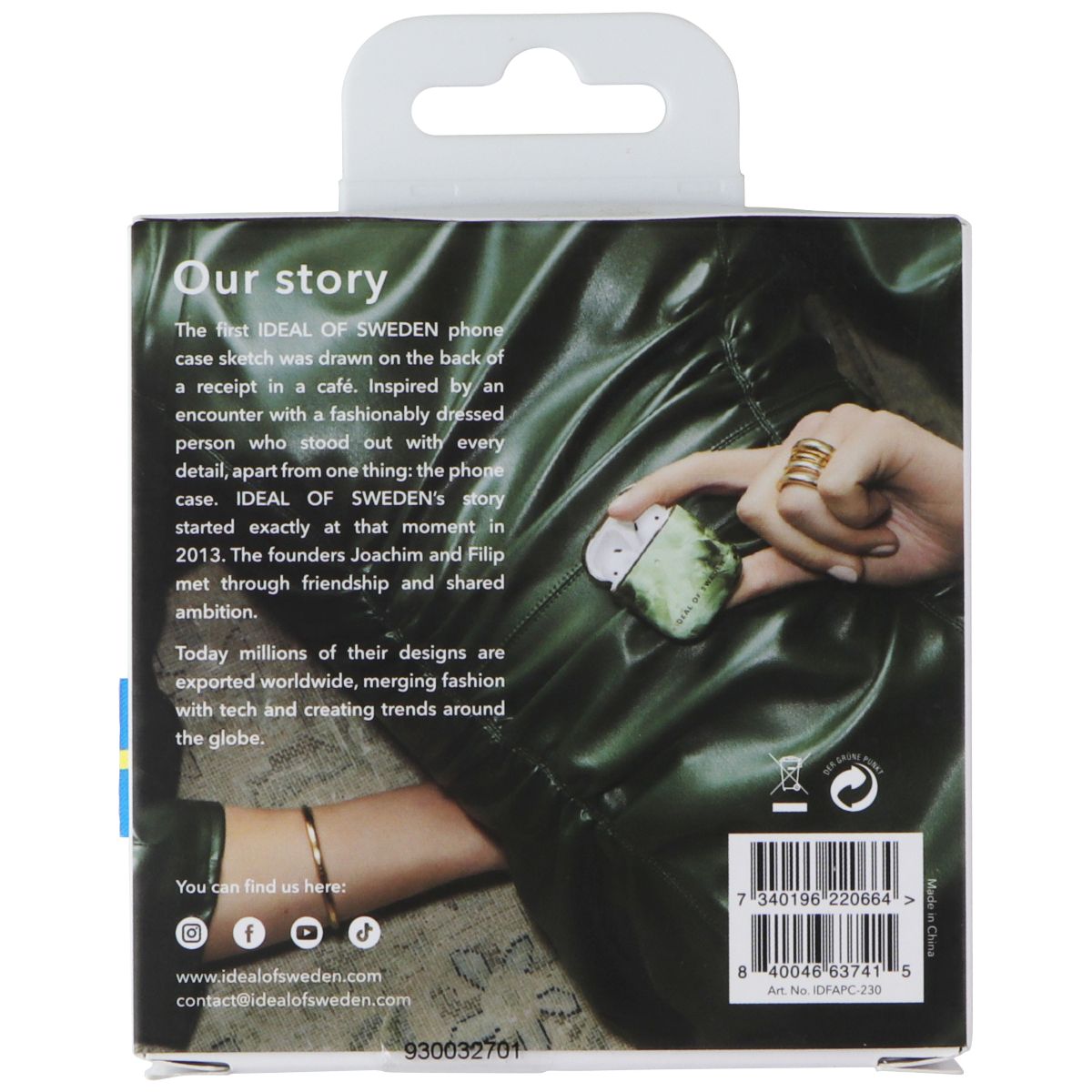 IDEAL OF SWEDEN Airpods Case for AirPods 1st Gen / 2nd Gen - Crystal Green Sky iPod, Audio Player Accessories - Cases, Covers & Skins iDeal of Sweden - Simple Cell Bulk Wholesale Pricing - USA Seller