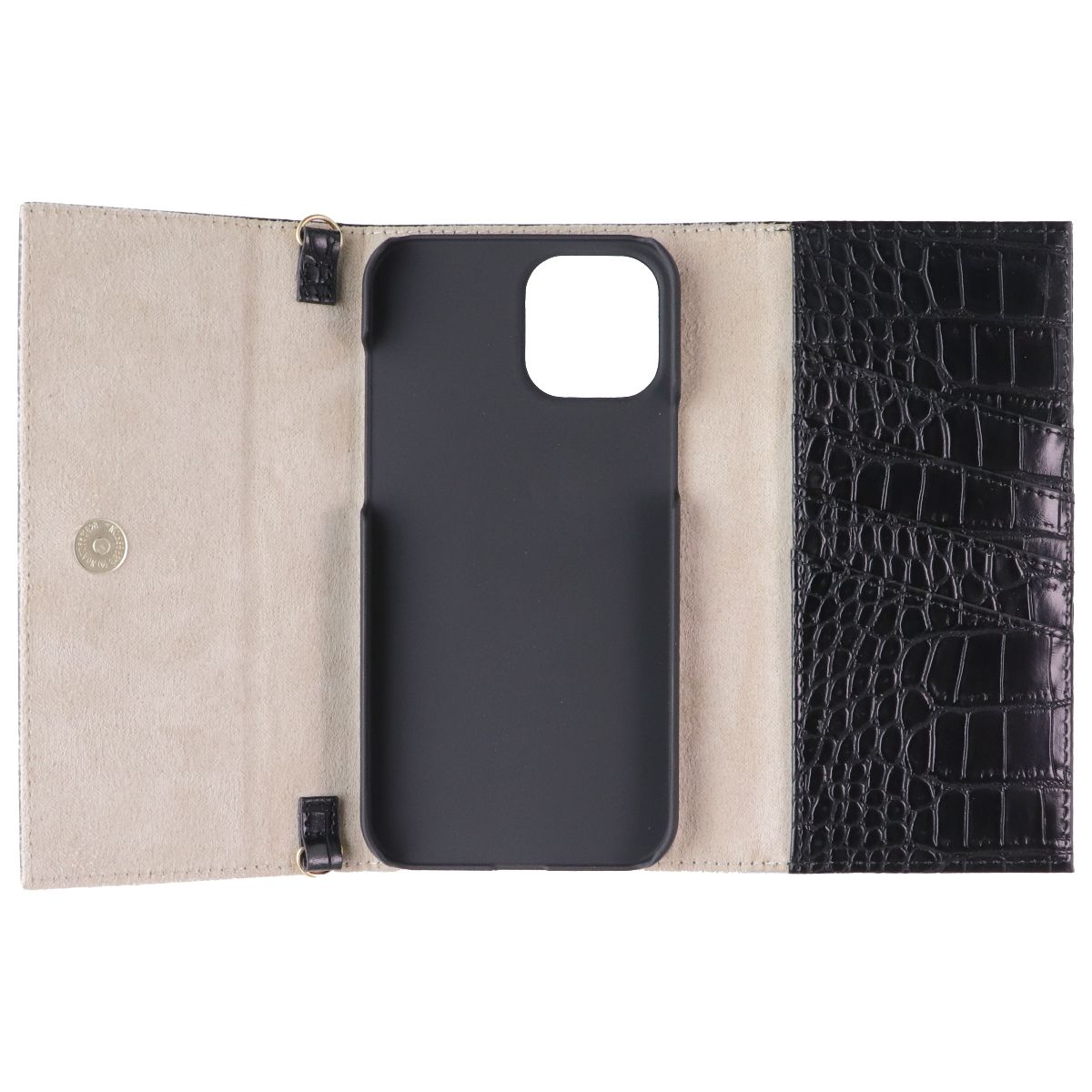 iDeal of Sweden Signature Clutch Case for iPhone 12 Pro Max - Jet Black Croco Cell Phone - Cases, Covers & Skins iDeal of Sweden - Simple Cell Bulk Wholesale Pricing - USA Seller