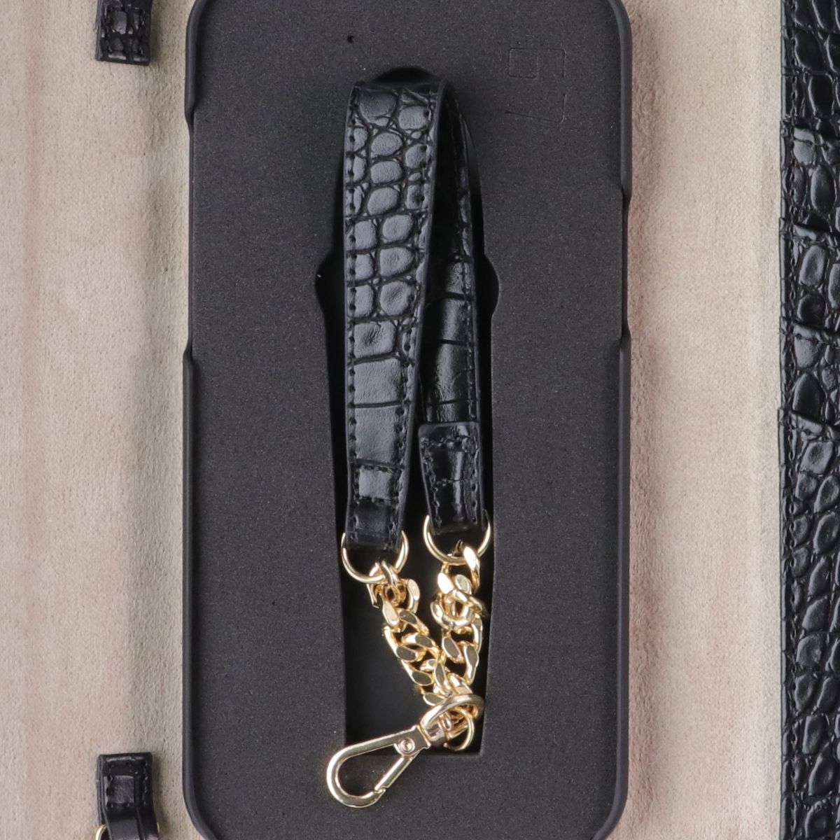 iDeal of Sweden Signature Clutch Case for iPhone 12 Pro Max - Jet Black Croco Cell Phone - Cases, Covers & Skins iDeal of Sweden - Simple Cell Bulk Wholesale Pricing - USA Seller