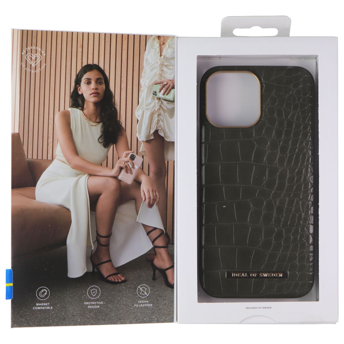 iDeal of Sweden Atelier Case for iPhone 13 Pro Max - Khaki Croco Cell Phone - Cases, Covers & Skins iDeal of Sweden - Simple Cell Bulk Wholesale Pricing - USA Seller