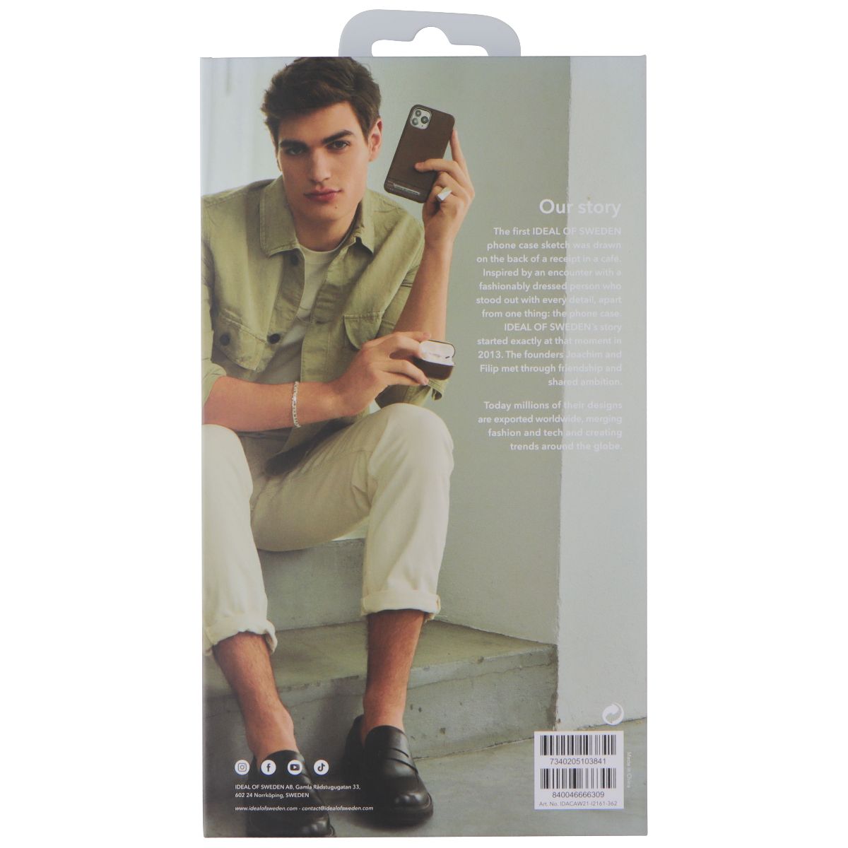 iDeal of Sweden Atelier Case for Apple iPhone 13 - Onyx Black Khaki Cell Phone - Cases, Covers & Skins iDeal of Sweden - Simple Cell Bulk Wholesale Pricing - USA Seller