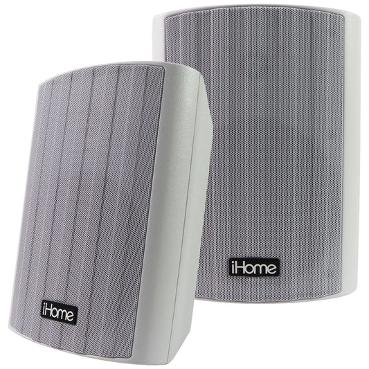 iHome Bluetooth Indoor/Outdoor 6.5-Inch (300W) Surround Sound Speakers - White Cell Phone - Audio Docks & Speakers iHome - Simple Cell Bulk Wholesale Pricing - USA Seller