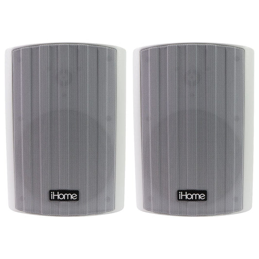 iHome Bluetooth Indoor/Outdoor 6.5-Inch (300W) Surround Sound Speakers - White Cell Phone - Audio Docks & Speakers iHome - Simple Cell Bulk Wholesale Pricing - USA Seller