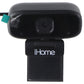 iHome Office 720P USB Plug and Play Webcam with External Mic - Black