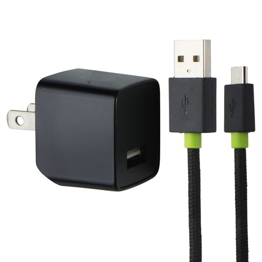 iHome (12W) Power USB Wall Charger with 5ft USB-A to USB-Micro Cable - Black Cell Phone - Chargers & Cradles iHome - Simple Cell Bulk Wholesale Pricing - USA Seller