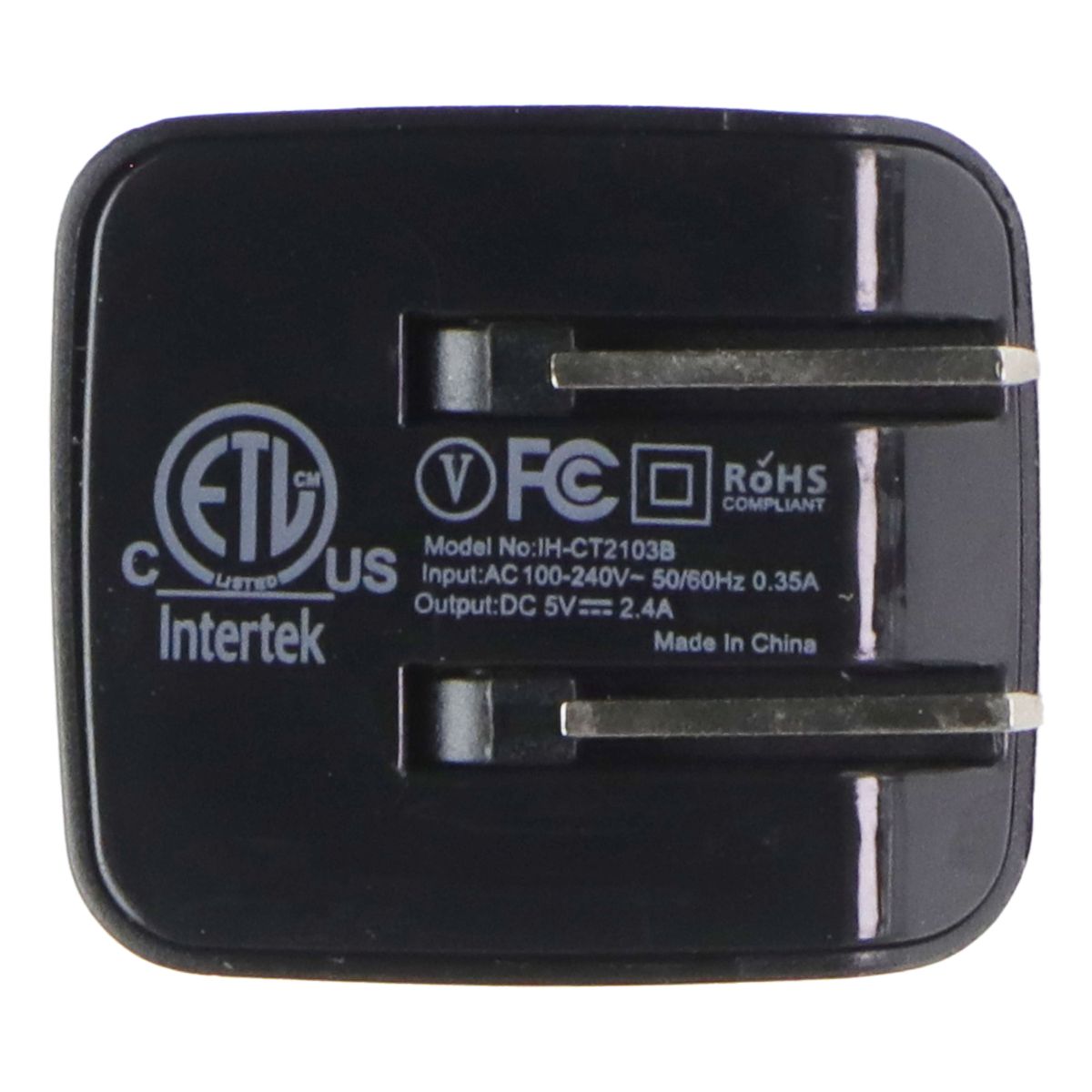 iHome (12W) Power USB Wall Charger with 5ft USB-A to USB-Micro Cable - Black Cell Phone - Chargers & Cradles iHome - Simple Cell Bulk Wholesale Pricing - USA Seller