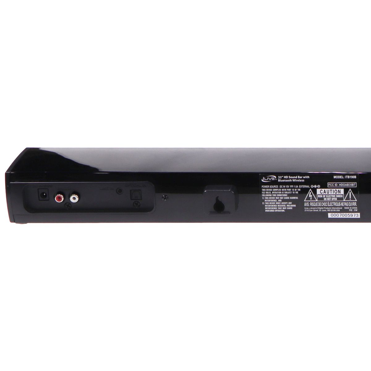 iLive 32-in HD Sound Bar with Bluetooth Wireless for Any TV - Black (ITB190B) Home Multimedia - Home Speakers & Subwoofers iLive - Simple Cell Bulk Wholesale Pricing - USA Seller