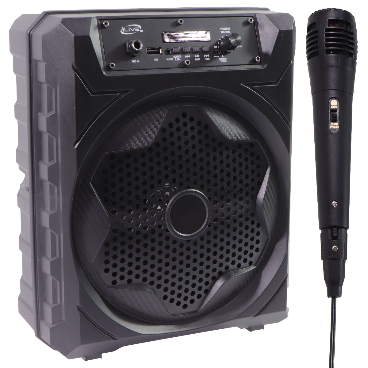 iLive Wireless Bluetooth Party Speaker with Microphone - Black (ISB200B) Home Multimedia - Home Speakers & Subwoofers iLive - Simple Cell Bulk Wholesale Pricing - USA Seller